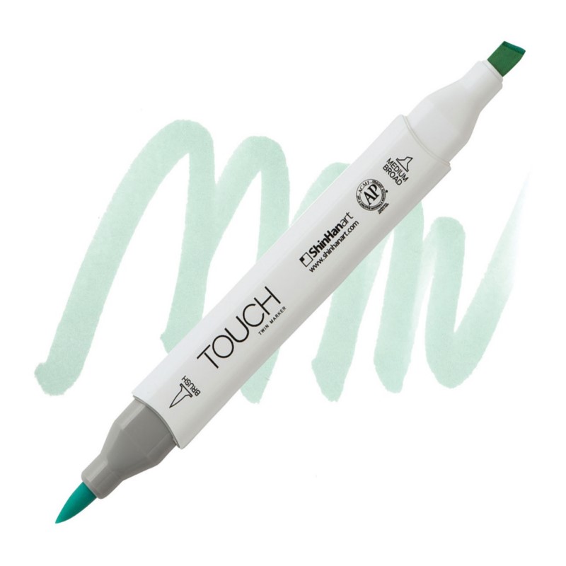 Lihová fixa TOUCH oboustranná Brush & Chisel, BG179 Aqua mint