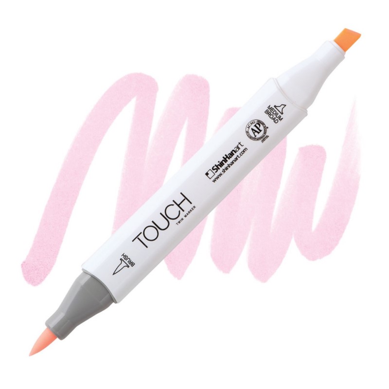 Lihová fixa TOUCH oboustranná Brush & Chisel, RP196 Pale pink light