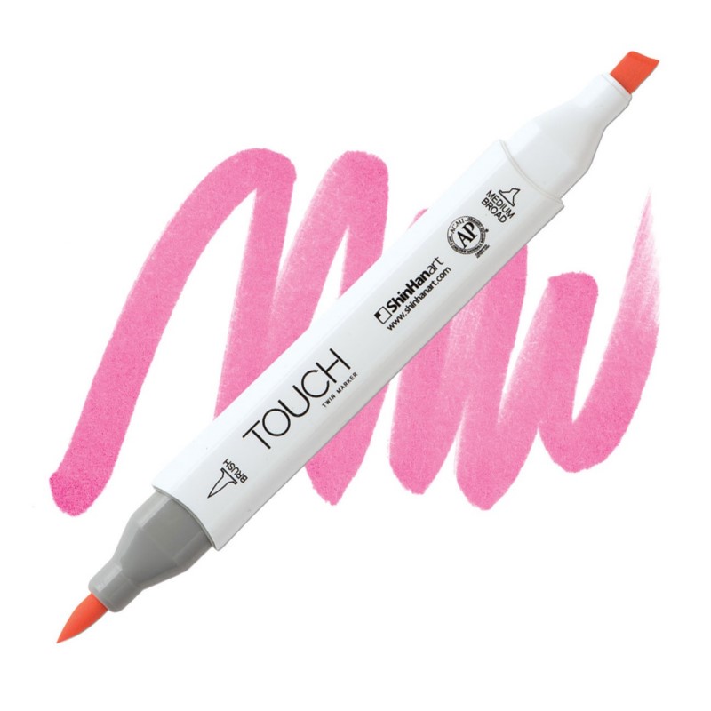 Lihová fixa TOUCH oboustranná Brush & Chisel, RP198 Tender pink