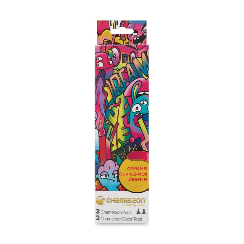 CHAMELEON Pen tónovací popisovač, STARTER SET 3x popisovač + 2x nástavec