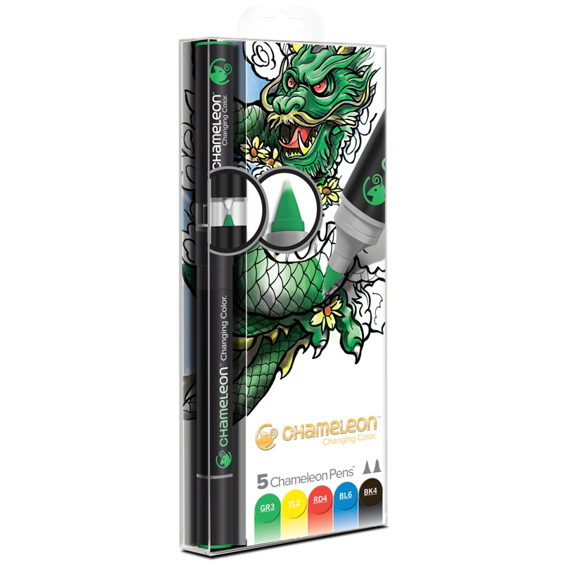CHAMELEON Pen tónovací popisovač, 5ks základní tóny