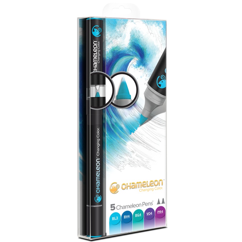 CHAMELEON Pen tónovací popisovač, 5ks studené tóny