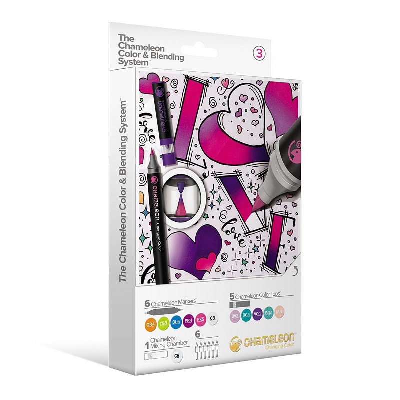 CHAMELEON Pen tónovací popisovač, 12ks Color & Blending System veselé tóny #3