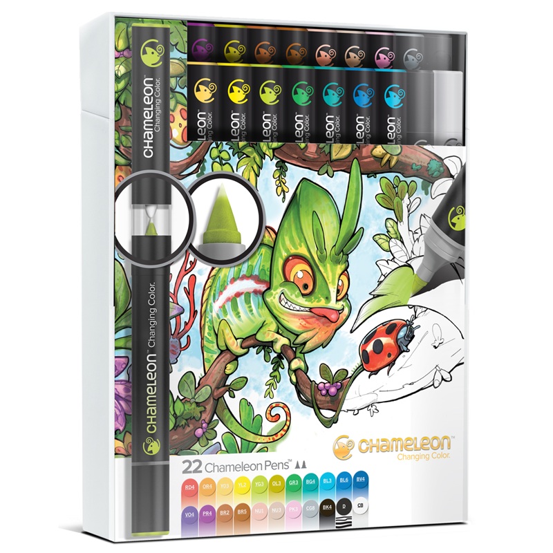 CHAMELEON Pen tónovací popisovač, 22ks