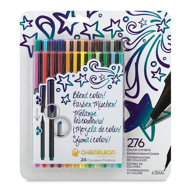 CHAMELEON Fineliner, 24ks základní