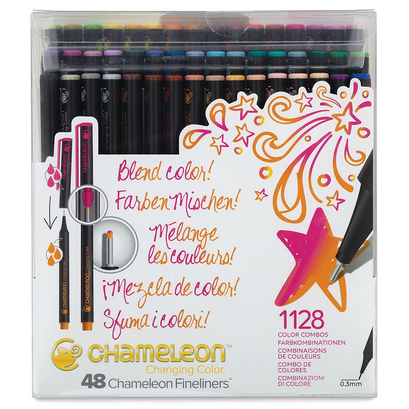 CHAMELEON Fineliner, 48ks komplet