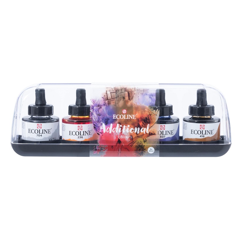 ROYAL TALENS Akvarelový ECOLINE Aquarell Ink 30ml, 5ks sekundární