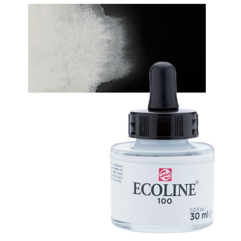 ROYAL TALENS Akvarelový ECOLINE Aquarell Ink 30ml, 100 white