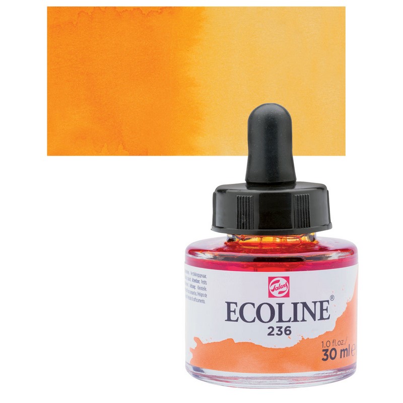 ROYAL TALENS Akvarelový ECOLINE Aquarell Ink 30ml, 236 light orange