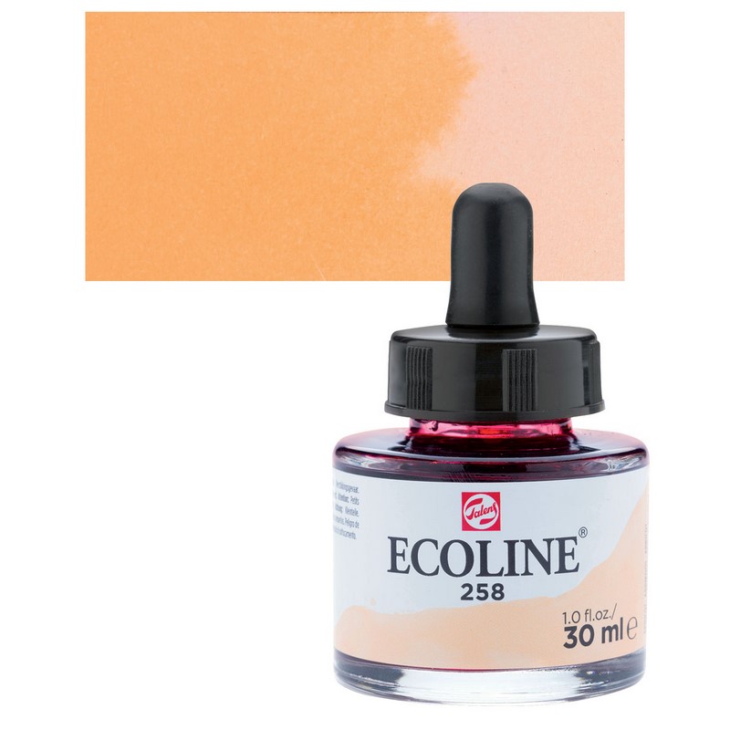 ROYAL TALENS Akvarelový ECOLINE Aquarell Ink 30ml, 258 apricot