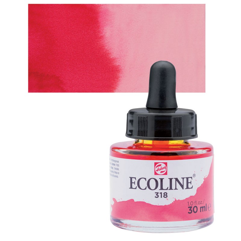 ROYAL TALENS Akvarelový ECOLINE Aquarell Ink 30ml, 318 carmine