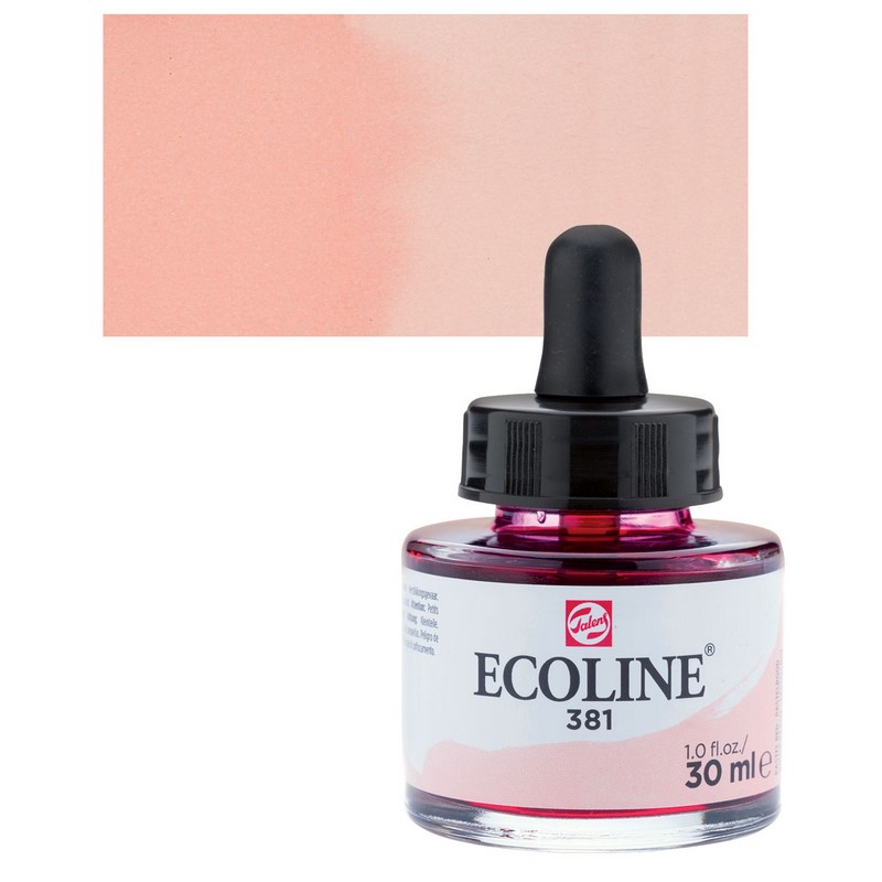 ROYAL TALENS Akvarelový ECOLINE Aquarell Ink 30ml, 381 pastel red