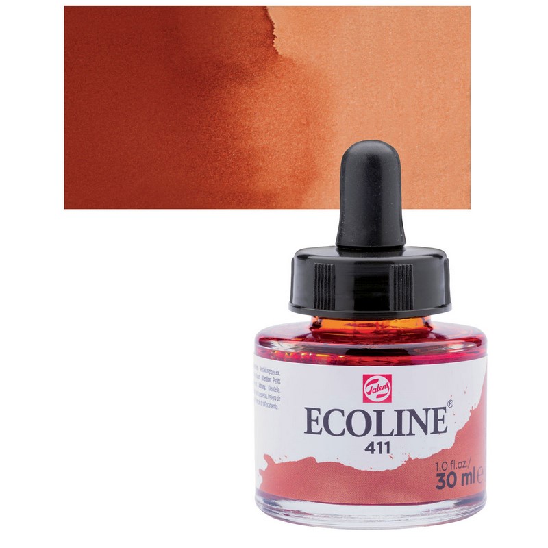 ROYAL TALENS Akvarelový ECOLINE Aquarell Ink 30ml, 411 burnt sienna