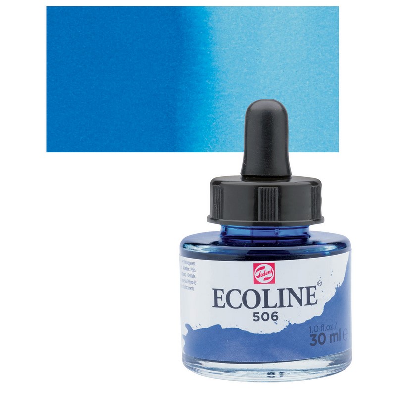 ROYAL TALENS Akvarelový ECOLINE Aquarell Ink 30ml, 506 ultramarine deep
