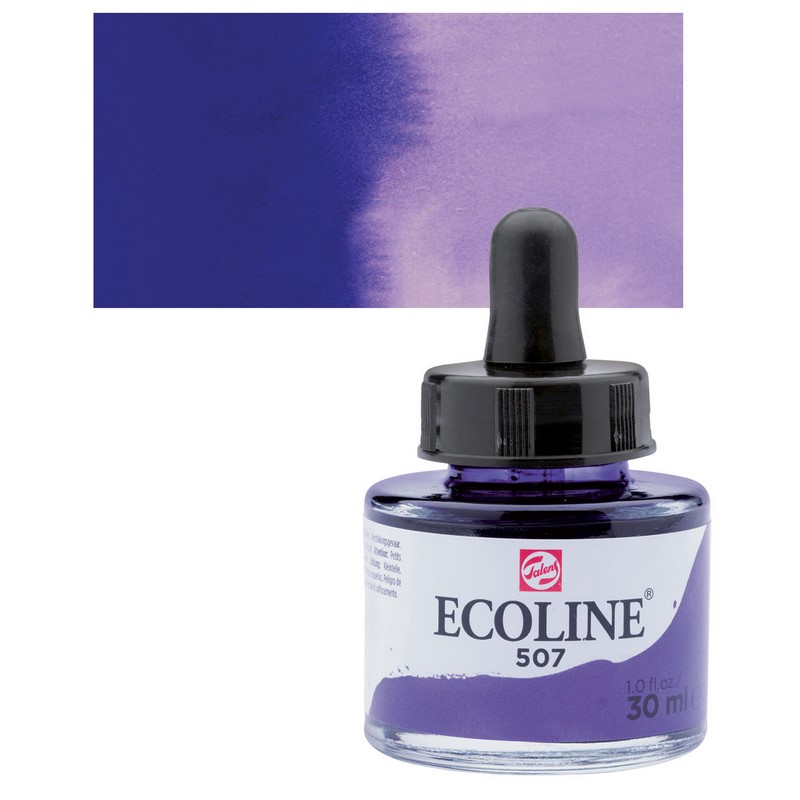 ROYAL TALENS Akvarelový ECOLINE Aquarell Ink 30ml, 507 ultramarine violet