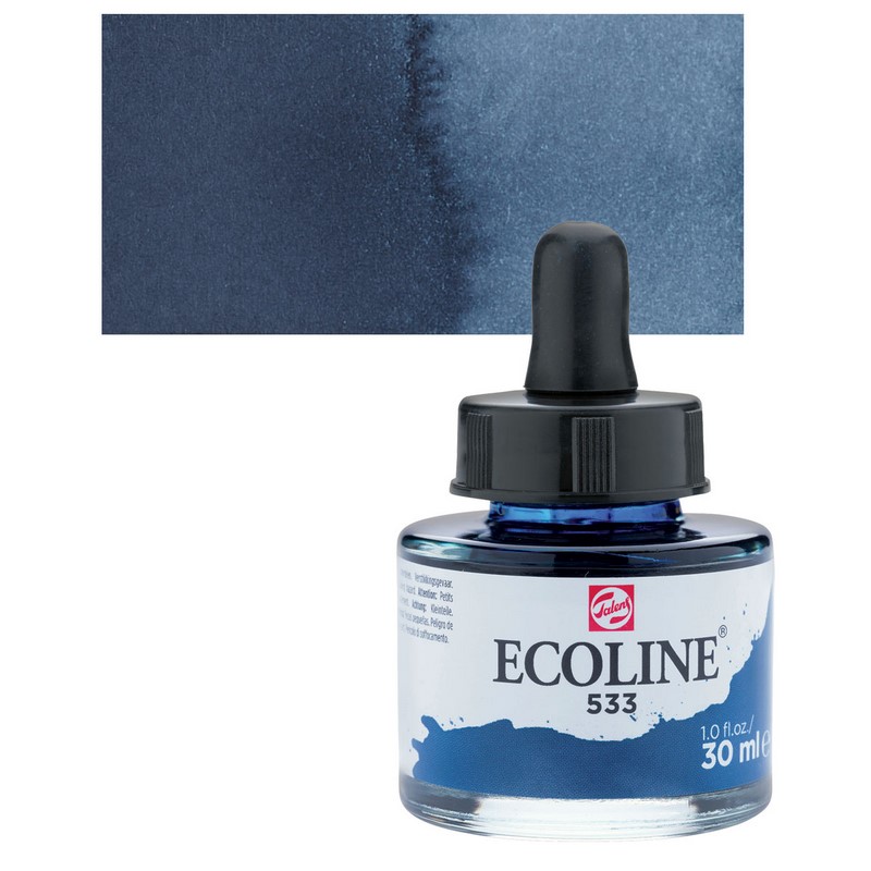 ROYAL TALENS Akvarelový ECOLINE Aquarell Ink 30ml, 533 indigo