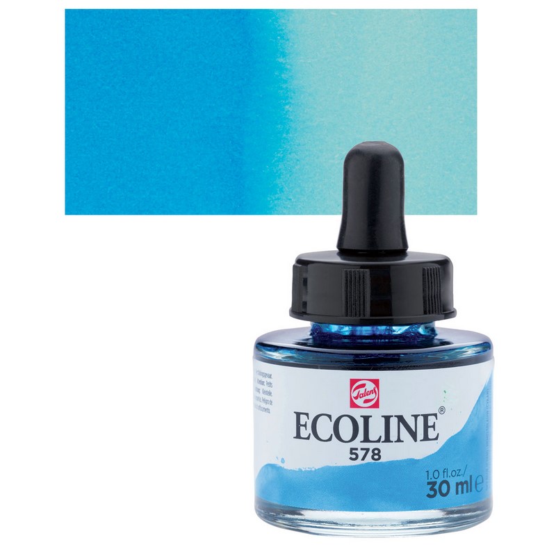 ROYAL TALENS Akvarelový ECOLINE Aquarell Ink 30ml, 578 sky blue