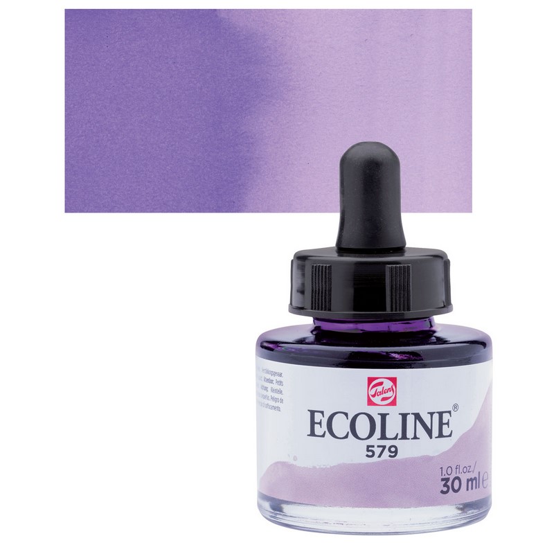 ROYAL TALENS Akvarelový ECOLINE Aquarell Ink 30ml, 579 pastel violet