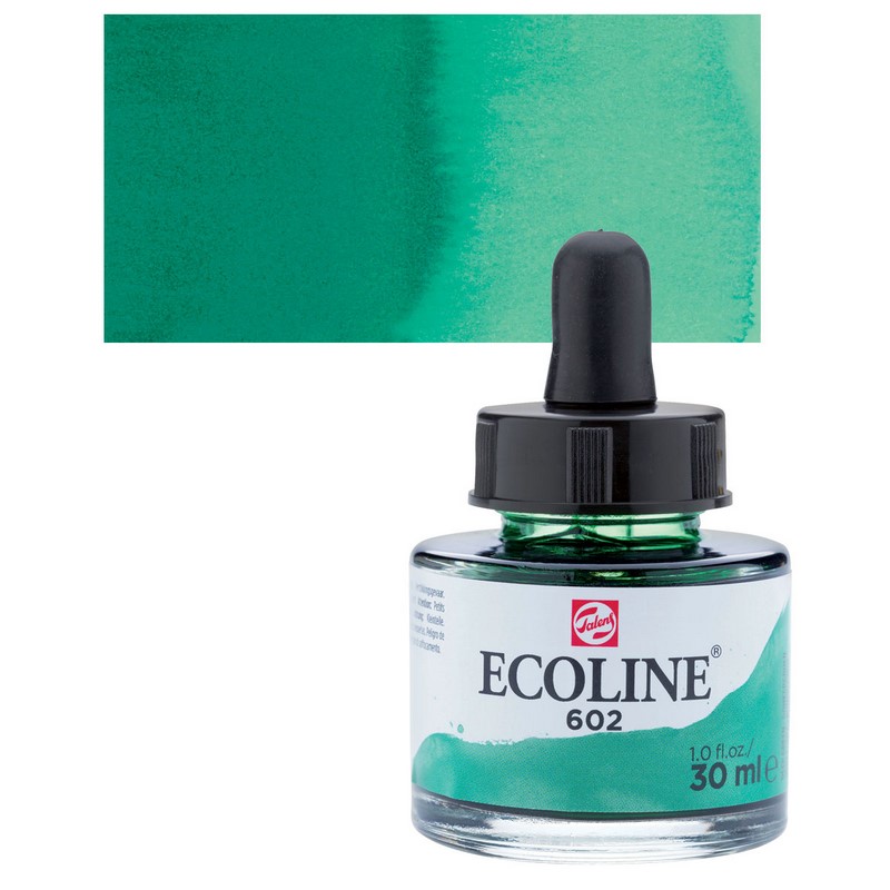 ROYAL TALENS Akvarelový ECOLINE Aquarell Ink 30ml, 602 deep green