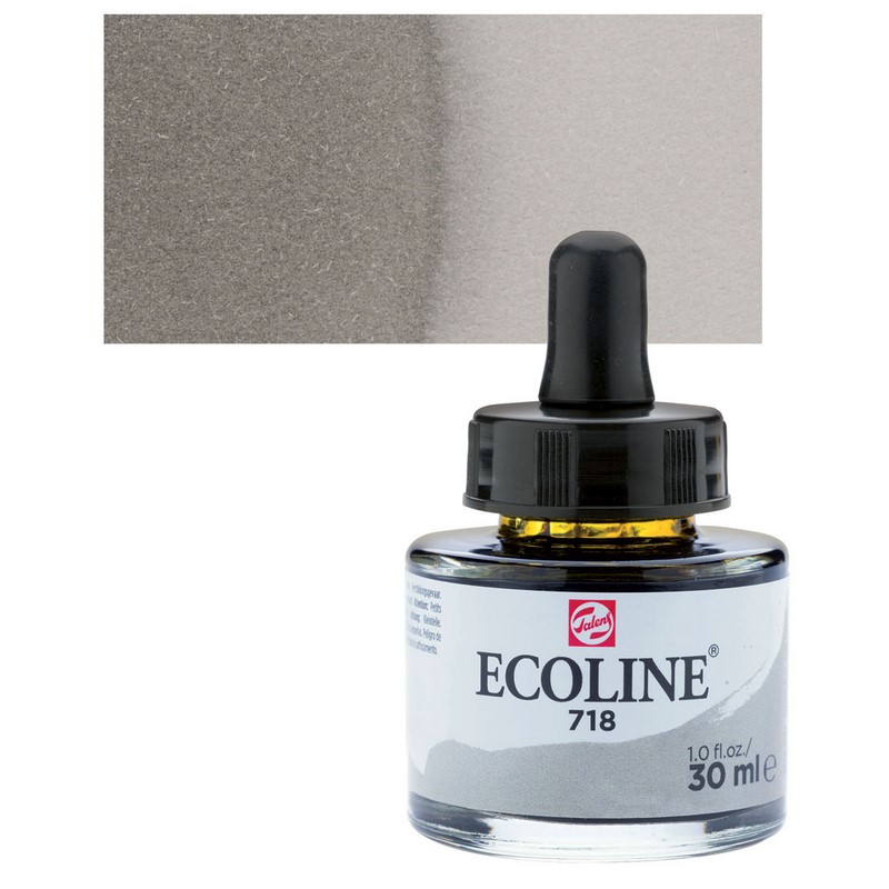 ROYAL TALENS Akvarelový ECOLINE Aquarell Ink 30ml, 718 warm grey