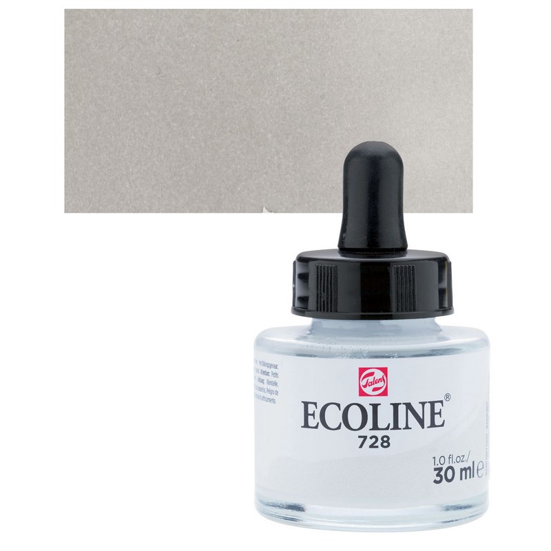 ROYAL TALENS Akvarelový ECOLINE Aquarell Ink 30ml, 728 warm grey light