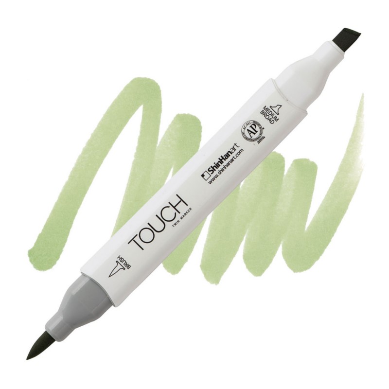Lihová fixa TOUCH oboustranná Brush & Chisel, GY237 Willow green