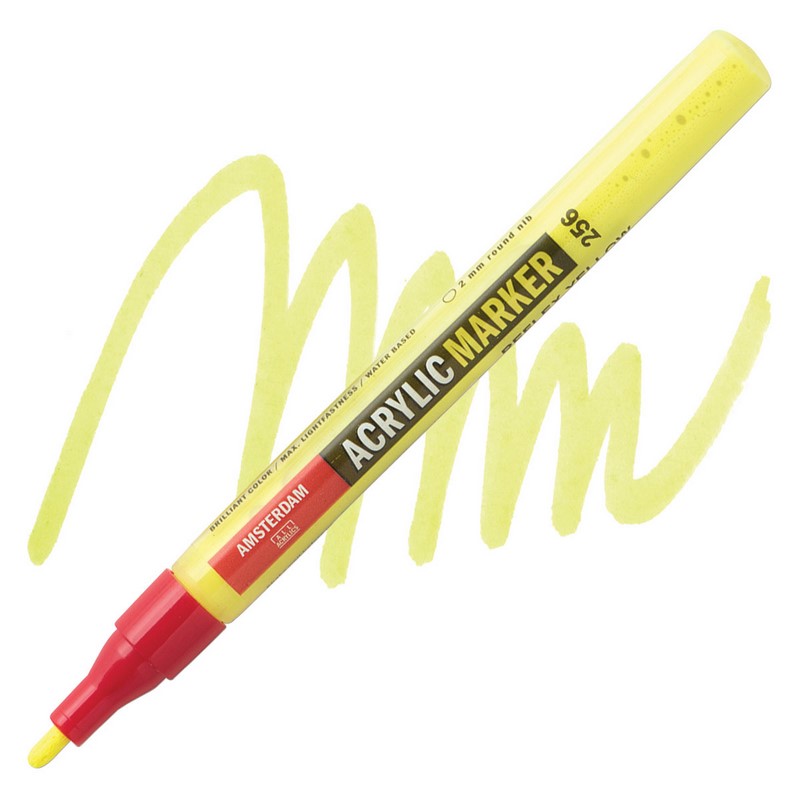 AMSTERDAM Acrylic Marker 2mm, 256 reflex yellow