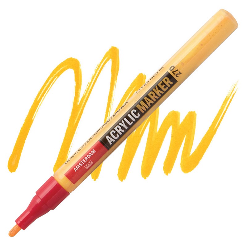 AMSTERDAM Acrylic Marker 2mm, 270 azo yellow deep