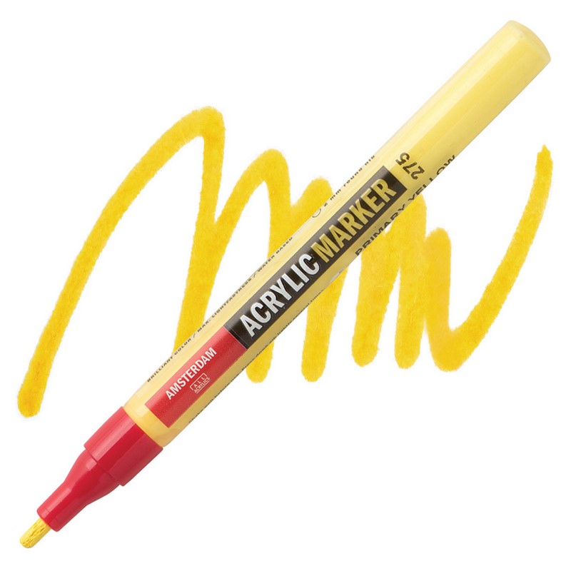 AMSTERDAM Acrylic Marker 2mm, 275 primary yellow