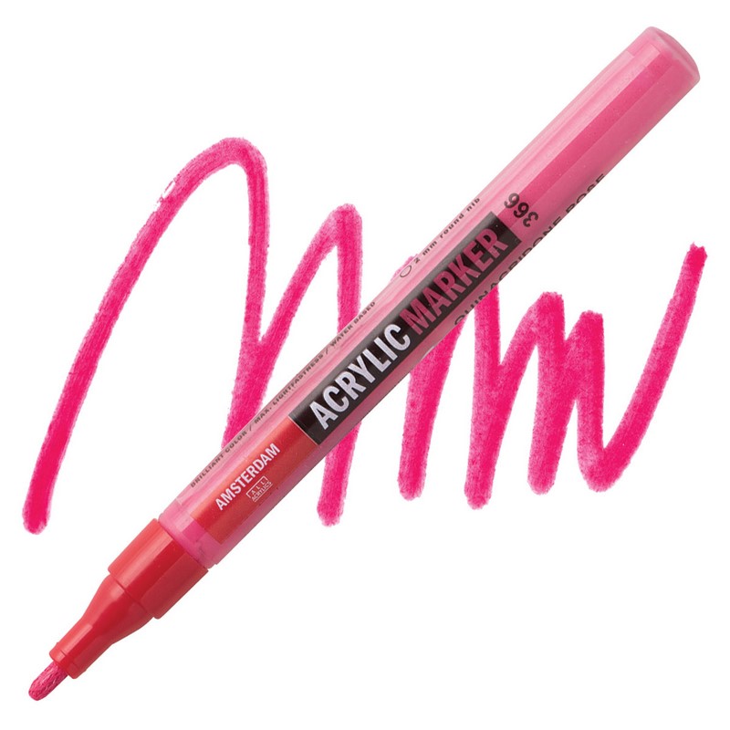 AMSTERDAM Acrylic Marker 2mm, 366 quinacridone red