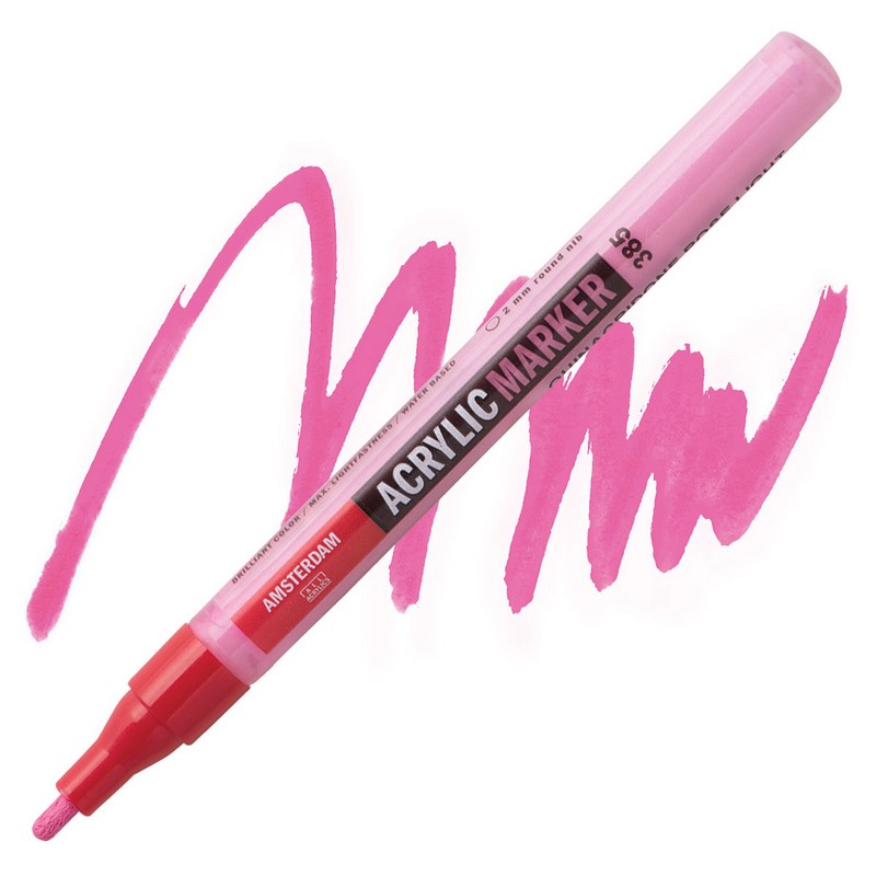 AMSTERDAM Acrylic Marker 2mm, 385 quinacridone rose light