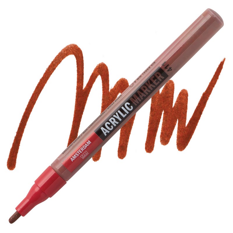 AMSTERDAM Acrylic Marker 2mm, 411 burnt sienna
