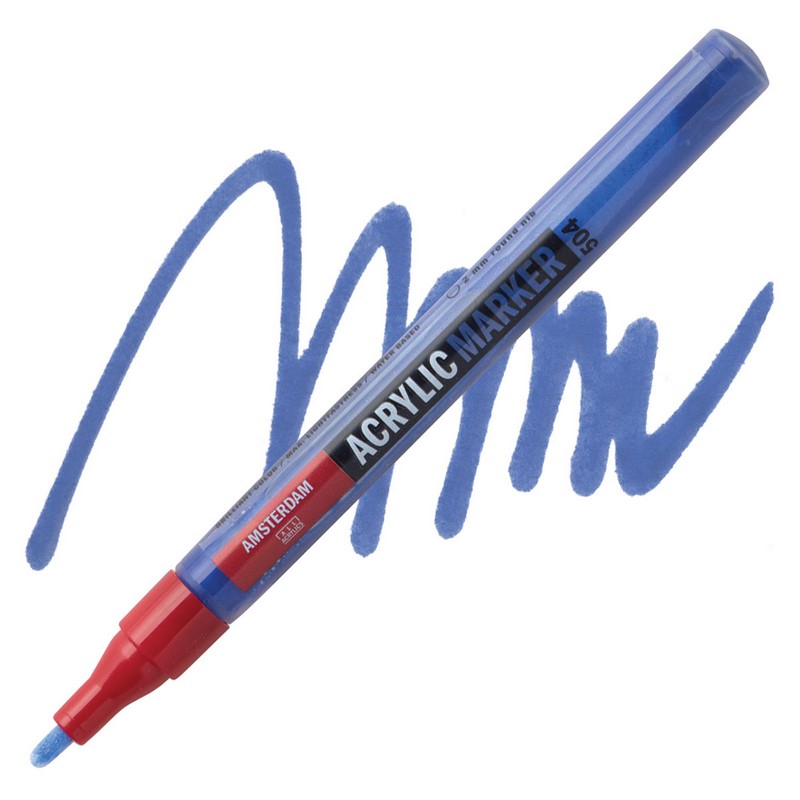 AMSTERDAM Acrylic Marker 2mm, 504 ultramarine