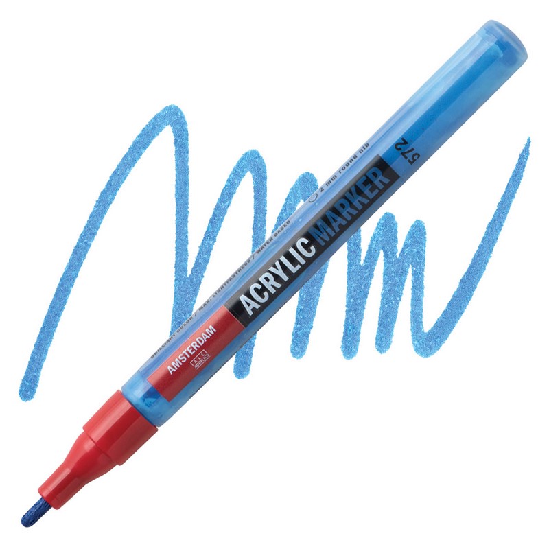 AMSTERDAM Acrylic Marker 2mm, 572 primary cyan
