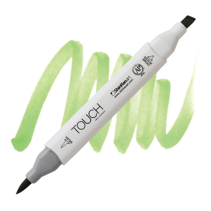 Lihová fixa TOUCH oboustranná Brush & Chisel, G242 Cobalt green pale