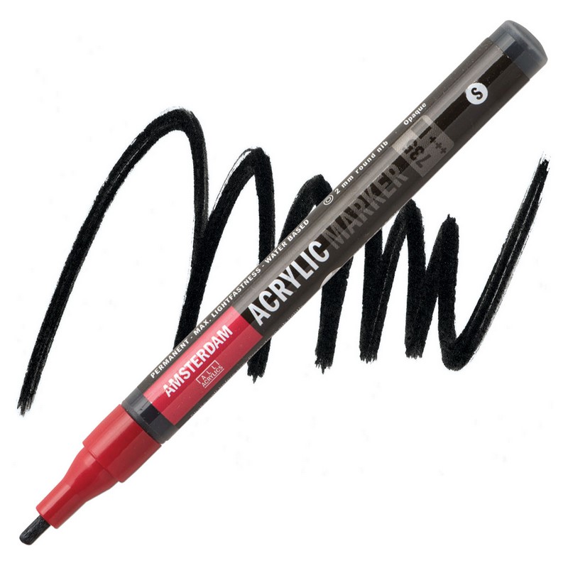AMSTERDAM Acrylic Marker 2mm, 735 oxide black