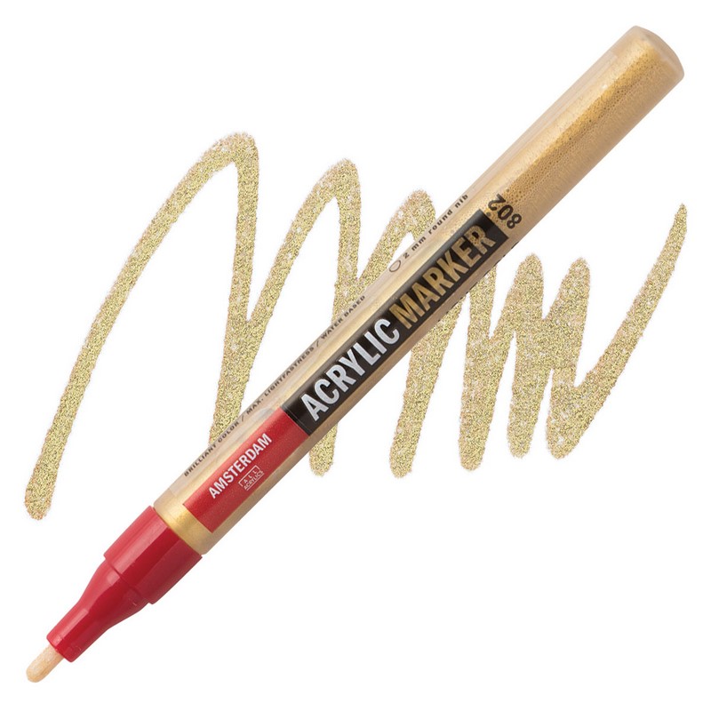 AMSTERDAM Acrylic Marker 2mm, 802 light gold