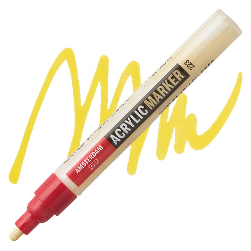AMSTERDAM Acrylic Marker 4mm, 223 naples yellow deep