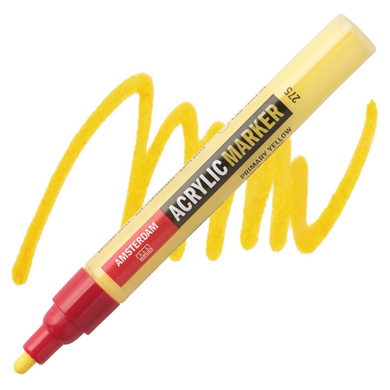 AMSTERDAM Acrylic Marker 4mm, 275 primary yellow