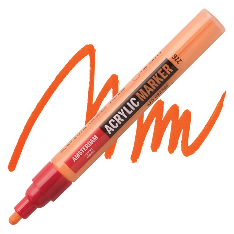 AMSTERDAM Acrylic Marker 4mm, 276 azo orange