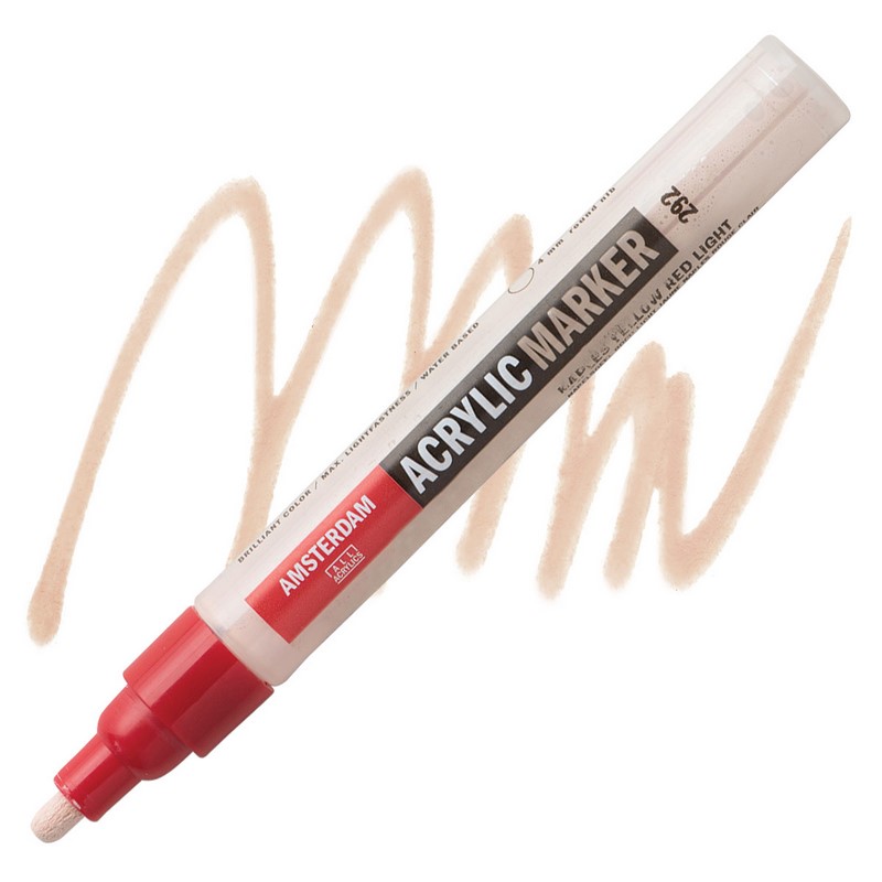 AMSTERDAM Acrylic Marker 4mm, 292 naples yellow red light