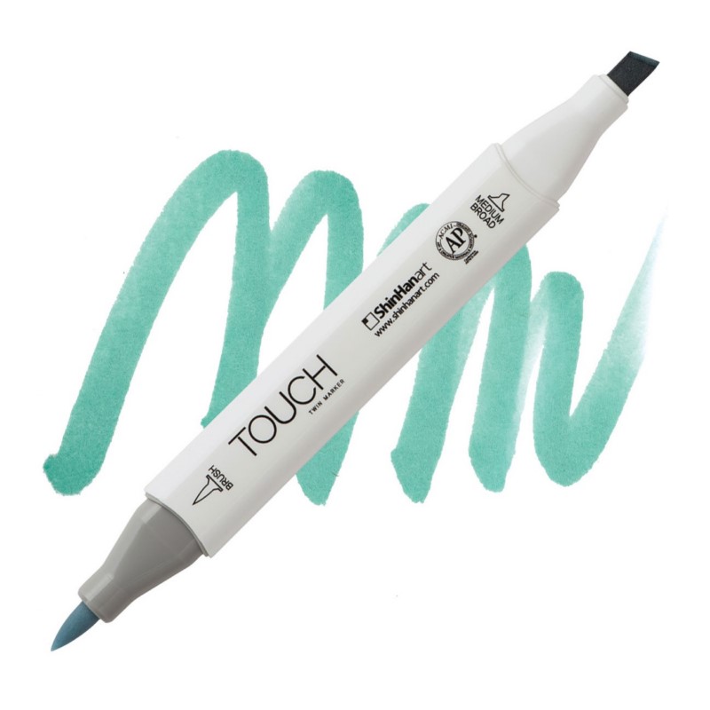 Lihová fixa TOUCH oboustranná Brush & Chisel, BG251 Verona blue