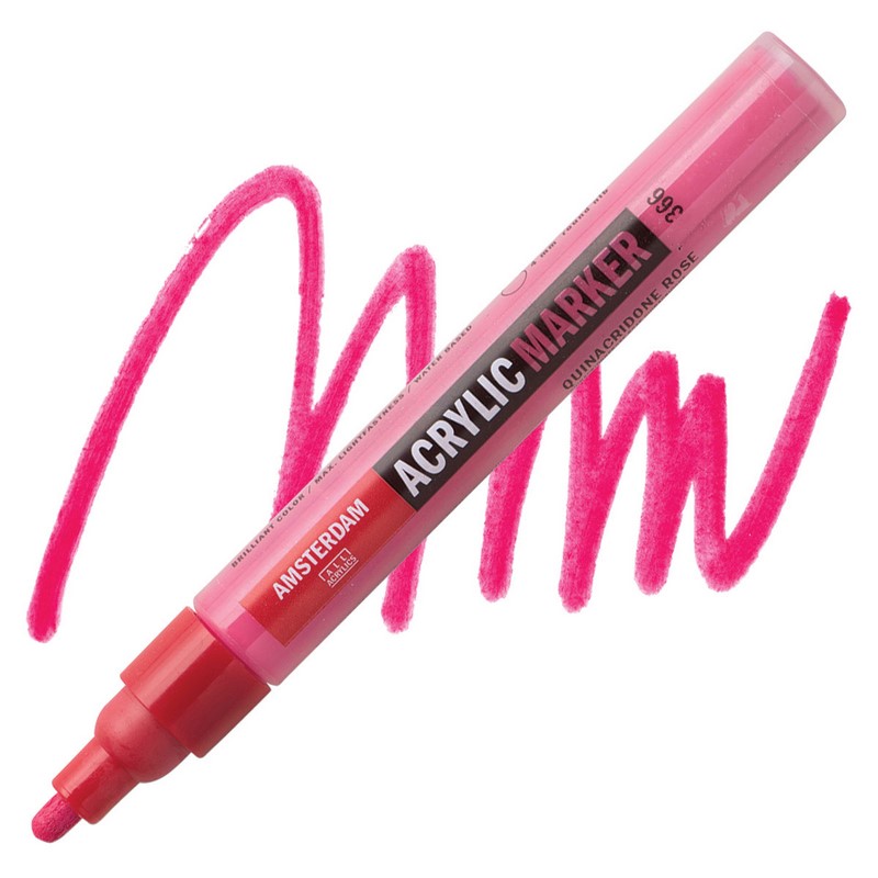 AMSTERDAM Acrylic Marker 4mm, 366 quinacridone red