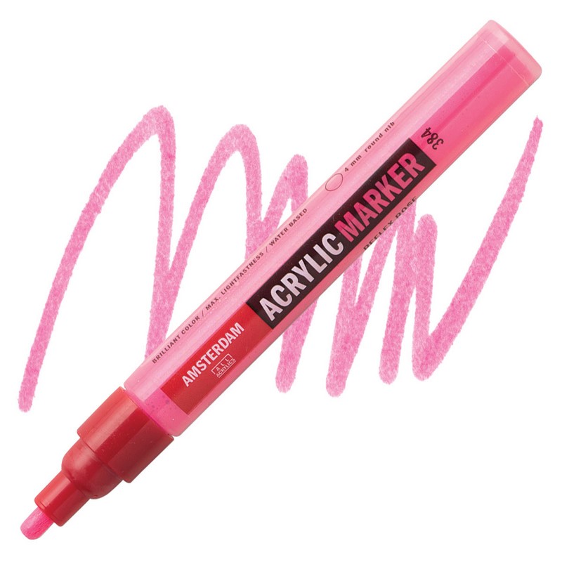 AMSTERDAM Acrylic Marker 4mm, 384 reflex rose