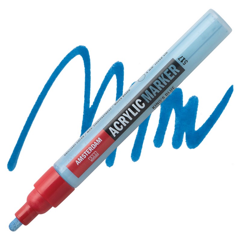 AMSTERDAM Acrylic Marker 4mm, 517 kings blue