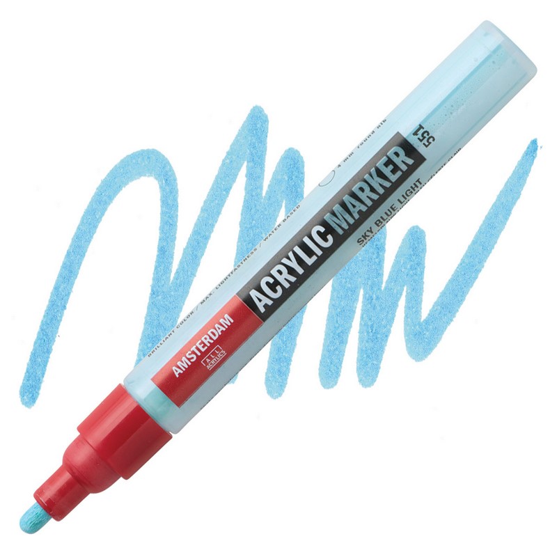 AMSTERDAM Acrylic Marker 4mm, 551 sky blue light
