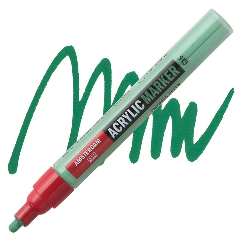 AMSTERDAM Acrylic Marker 4mm, 615 emerald green