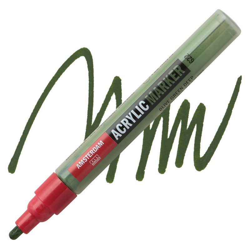 AMSTERDAM Acrylic Marker 4mm, 622 olive green deep