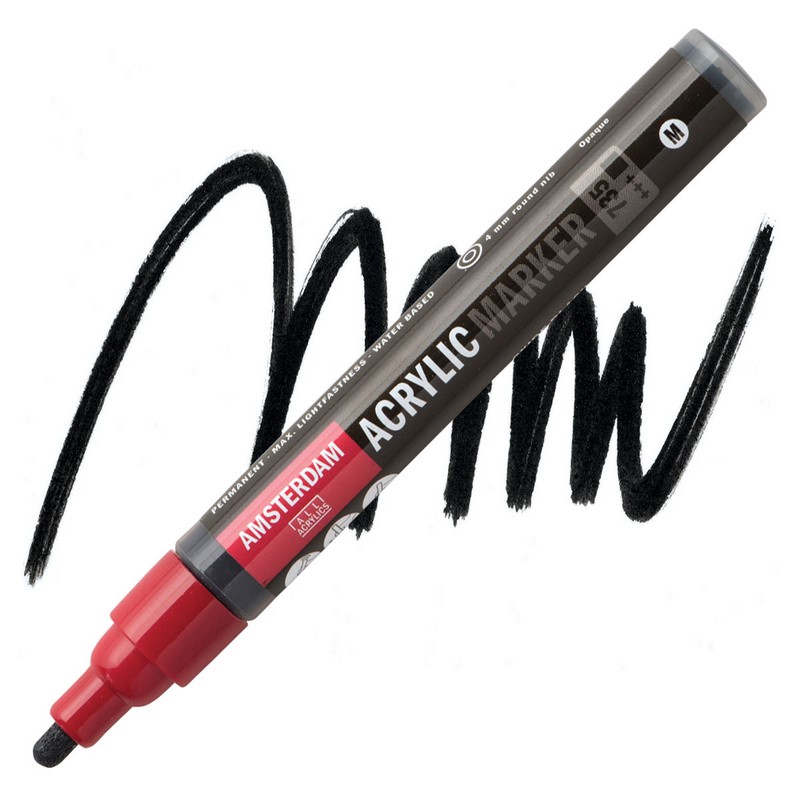 AMSTERDAM Acrylic Marker 4mm, 735 oxide black