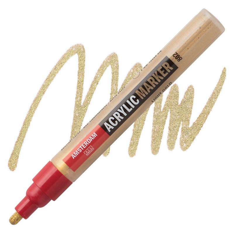 AMSTERDAM Acrylic Marker 4mm, 802 light gold